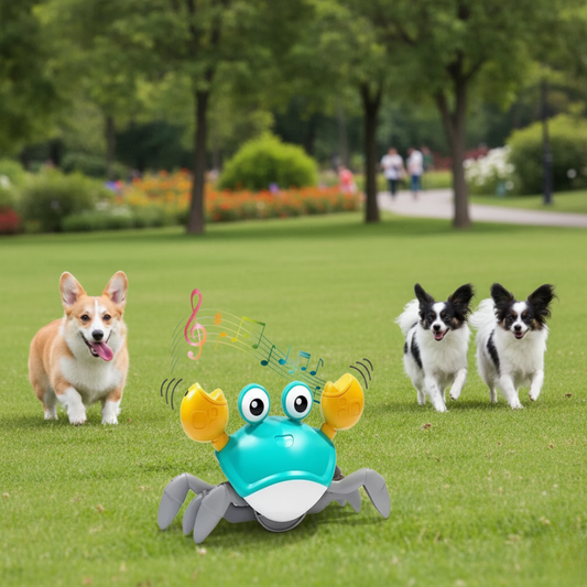 Dancing Crab Pet Toy with Music and Auto-Dancing