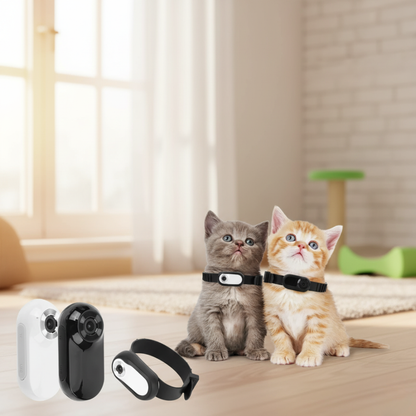 HD 1080P Pet Collar Camera – No WiFi Needed